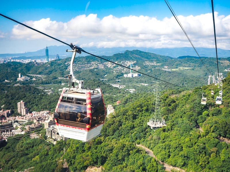 Téléphérique de Maokong vue panoramique